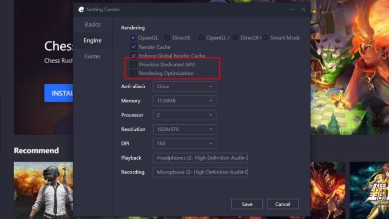 Gameloop Settings For Low End PC